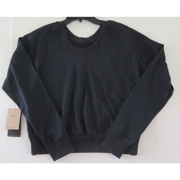 Nike DD6496 Women's Sz XL Black Therma-Fit Crewneck Reversible Running Top $90+ - Picture 5 of 9